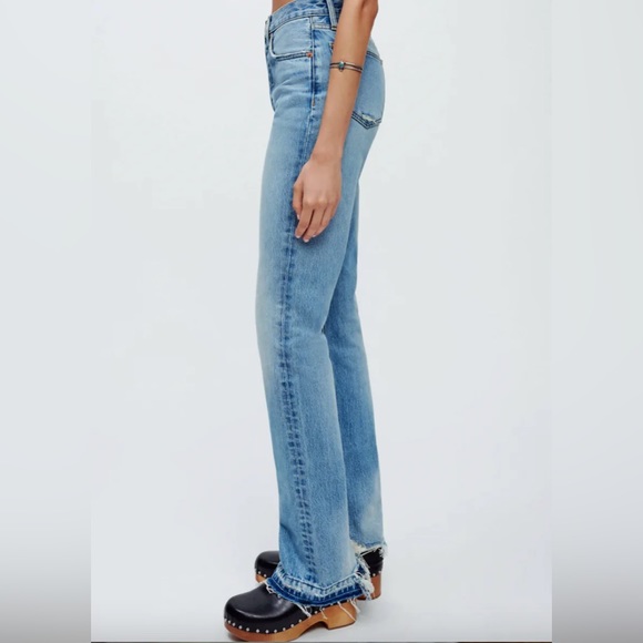 NWT Re/Done High Rise Skinny Boot in Opal Indigo - Picture 2 of 3